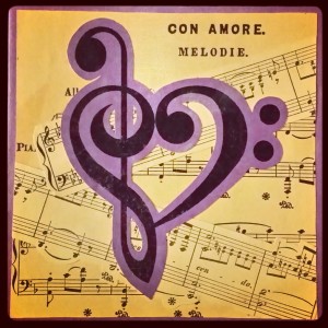 Con Amore Clef Heart Collage